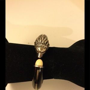 Miriam Salat sterling Silver Lion Head Bracelet